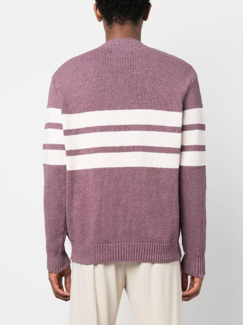 logo-patch knitted jumper